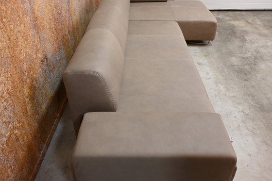 Image 1 of REFURBISHED leren Moroso Lowland design hoekbank