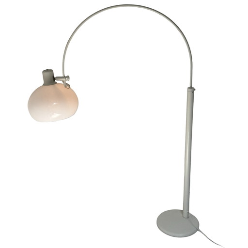 Dijkstra - Rare Model - Space Age Design / MCM Floor Lamp With Acrylic Shade - White – Dijkstra Lampen, vloerlampen, Plastic
