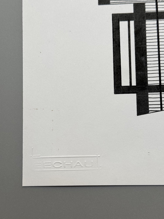 Image 1 of Eugène Eechaut (1928-2019) - 2 Works, Ink, 1987/88