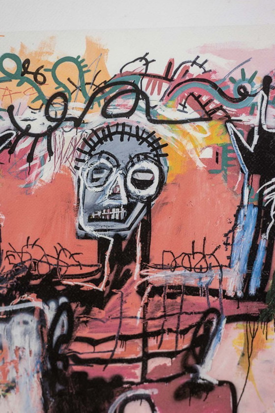 Image 1 of Jean-Michel Basquiat. Serigrafía numerada en color. 1990's