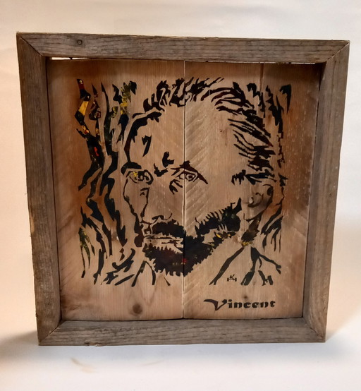 Van Gogh sobre madera