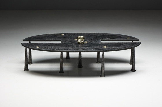 Image 1 of Thomas Serruys, Couchtisch im Stil des Brutalismus aus Eisen, Belgien, 2019