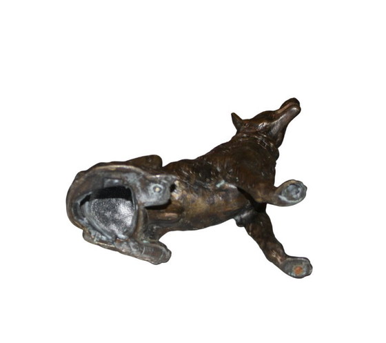 Figura de perro de bronce – Pastor Alemán / Pastor Alemán – Objetos decorativos, Bronze (photo 5 of 6)