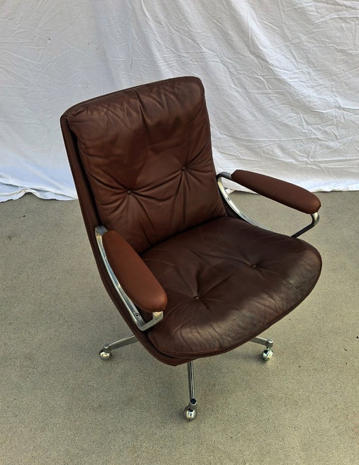 Silla de oficina de cuero