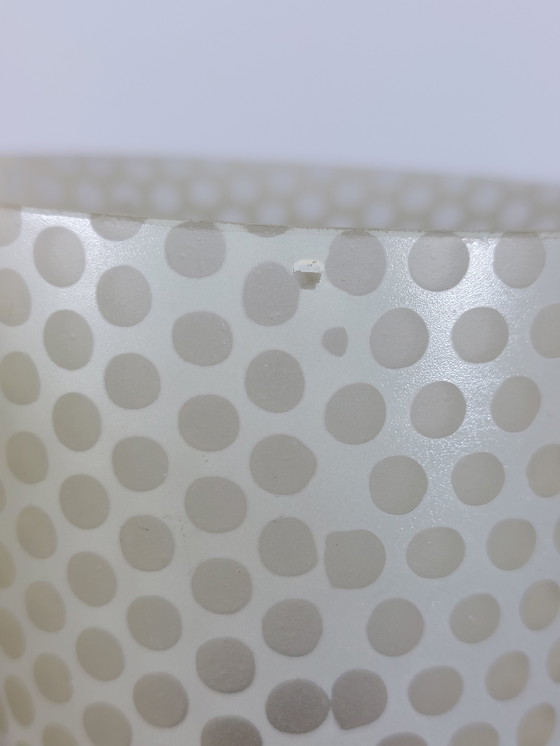 Image 1 of Lampada da parete vintage di metà secolo, lampada a borsa, vetro, ottone, decorazione floreale