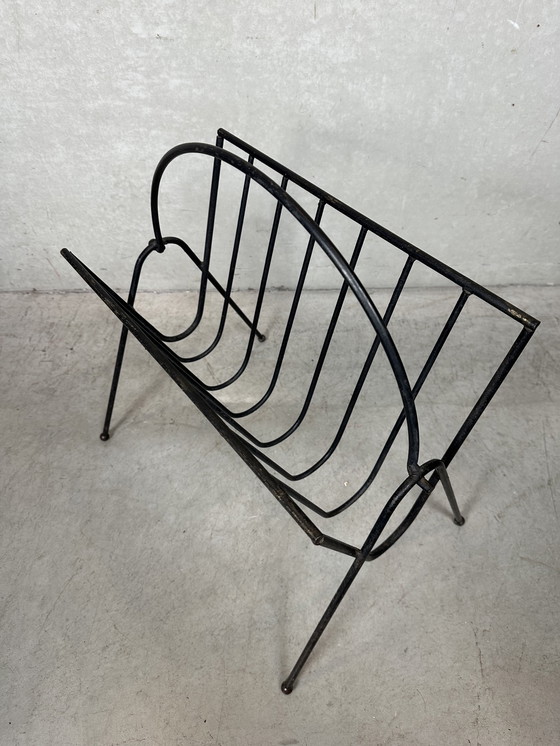 Image 1 of Vintage industriële magazinehouders