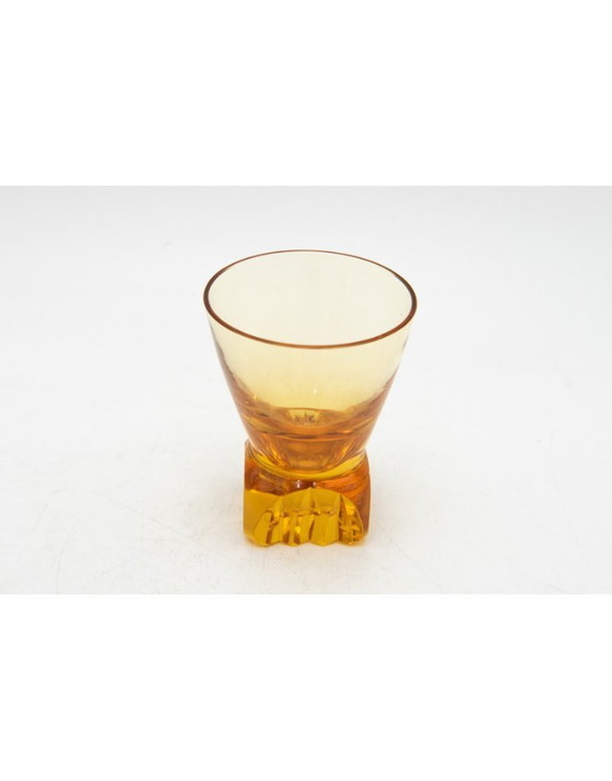 Image 1 of Caraffa di cristallo e 5 bicchieri, WMF Germania, Art Deco.