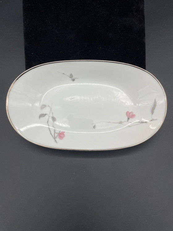 Rosenthal Form 2000, Ramo di fiori giapponese, Piatto da portata ovale 24 cm, Stoviglie, Porcellana, Bianco (foto 3 di 5)