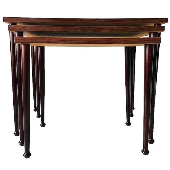 Image 1 of Mid-century modern Deens Design mimiset bijzettafels 1960's