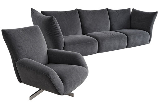Bank + 2 Stoelen EDRA CHIARA
