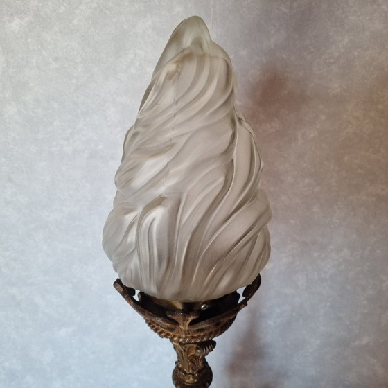 Image 1 of Candeliere elettrificato in bronzo Art Déco