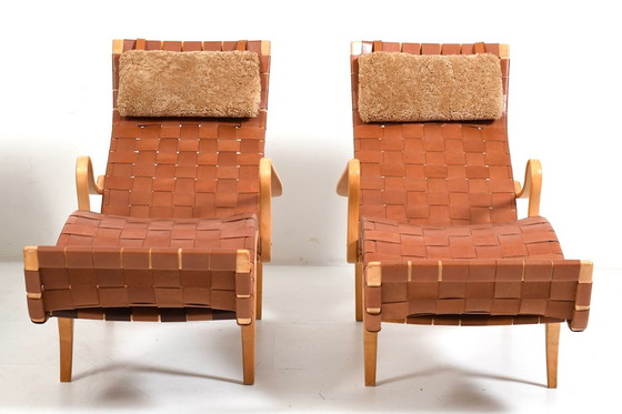 Image 1 of Paar Vintage Pernilla-3 Chaiselongues van Bruno Mathsson