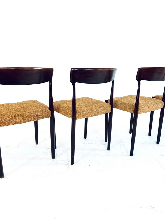 Image 1 of 4x Gerestaureerde Vintage Stoel ‘60