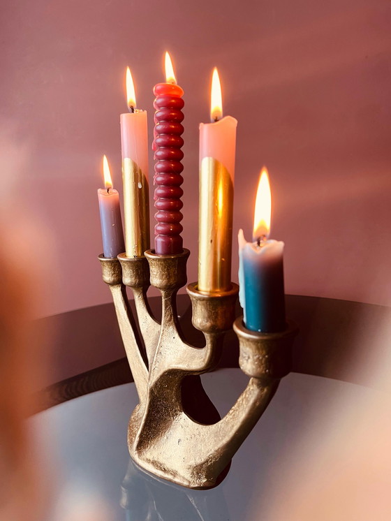 Image 1 of MID CENTURY GUILD HANDICRAFT CANDLESTICK