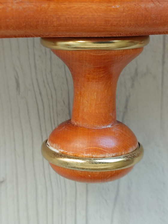 Image 1 of Wandgarderobe aus Holz und Messing