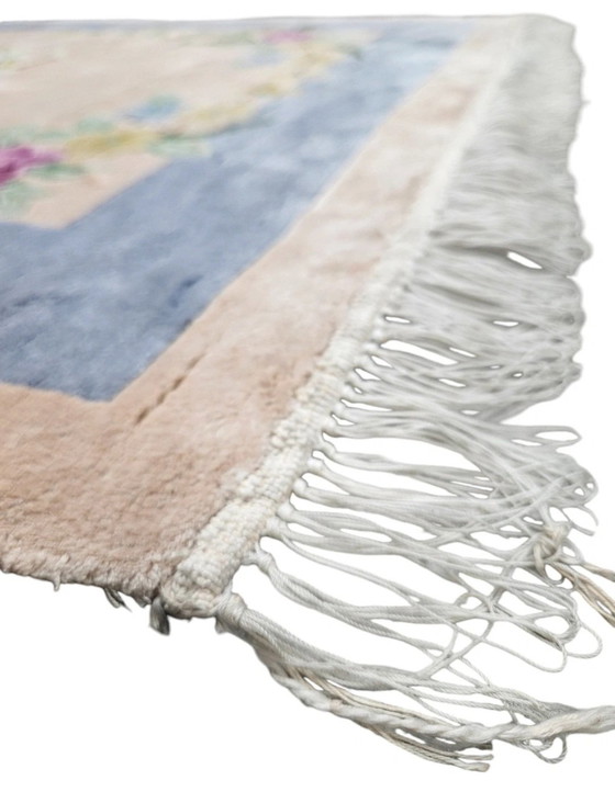 Image 1 of Handgeknoopt Oriental Zijde tapijt floral China NEW 93x152cm
