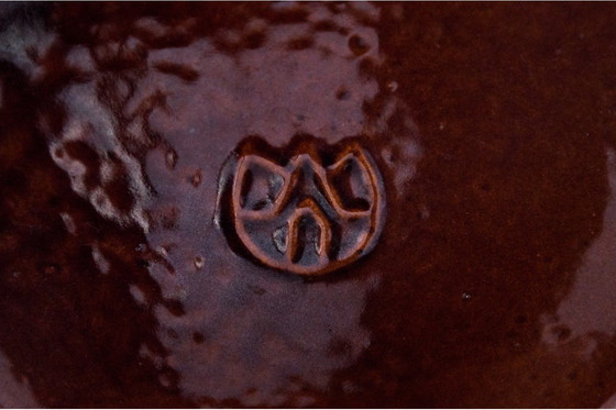 Image 1 of Grote vaas van steengoed, Polen, jaren 1960