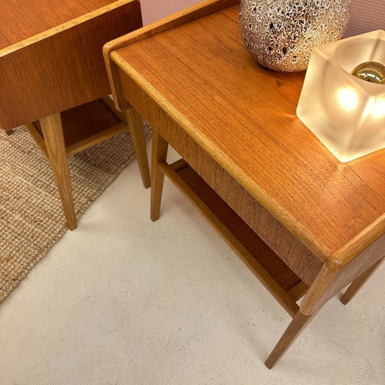 Image 1 of Paire de tables d'appoint fabriquées par Venesta Finland, années 1960