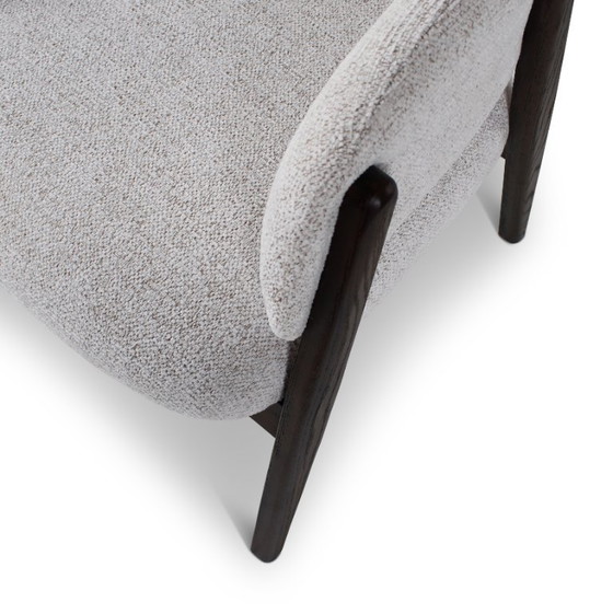 Poltrona lounge color avorio con gambe in legno marrone scuro – Castle Line, Poltrone, Wood (photo 3 of 5)