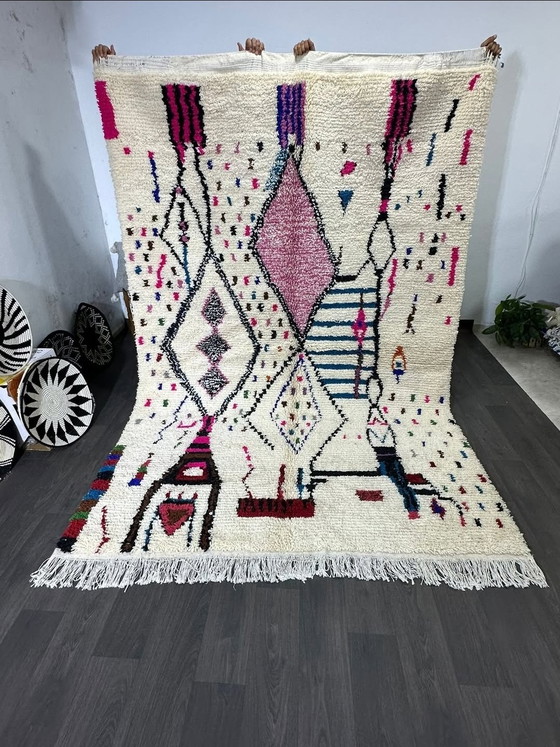 Image 1 of Traditioneller marokkanischer Teppich, 300 x 200 cm, hochwertige Handarbeit – 100 % Premiumwolle