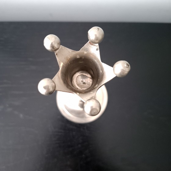Image 1 of Vintage scandinavische kroon kandelaar jaren 60