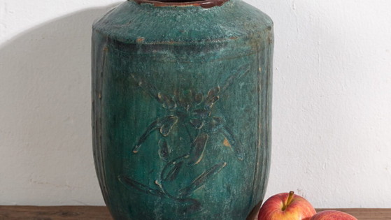Antieke turquoise groene vaas (ca. 1820) #34 – Vazen, Ceramic (photo 3 of 40)