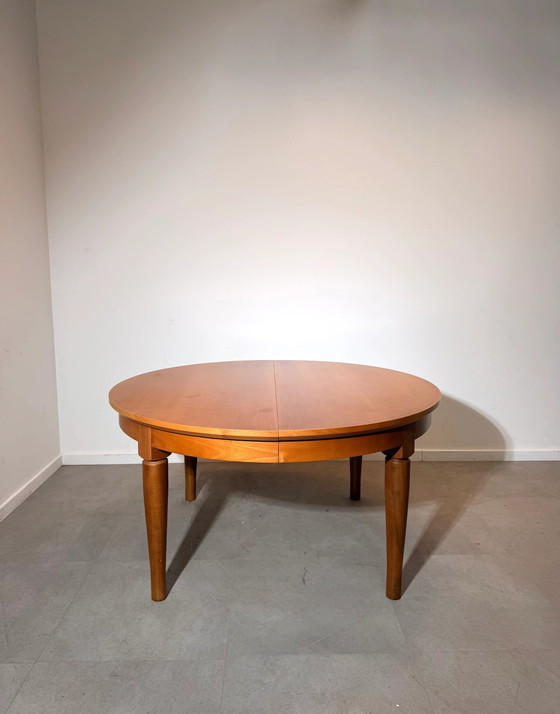 Molteni Table de salle à manger ronde extensible – Tables de salle à manger, Bois (photo 5 of 10)