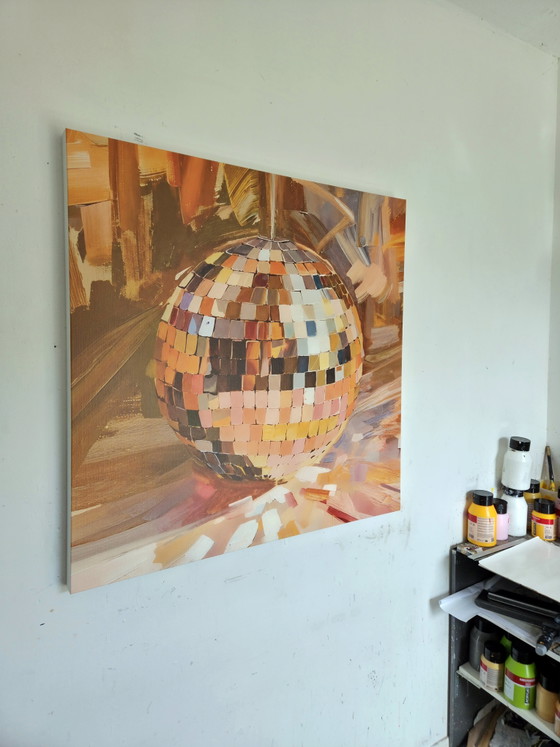 Square Disco Ball – Paintings & Drawings, Canvas (photo 3 of 7)