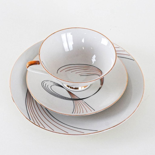 Porseleinen kopje, Duits ontwerp, jaren 60, vervaardigd in Duitsland.