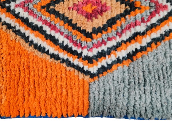 Image 1 of Handgeknoopt oosters wol Berber tapijt Boujad new Marokko 74x354cm