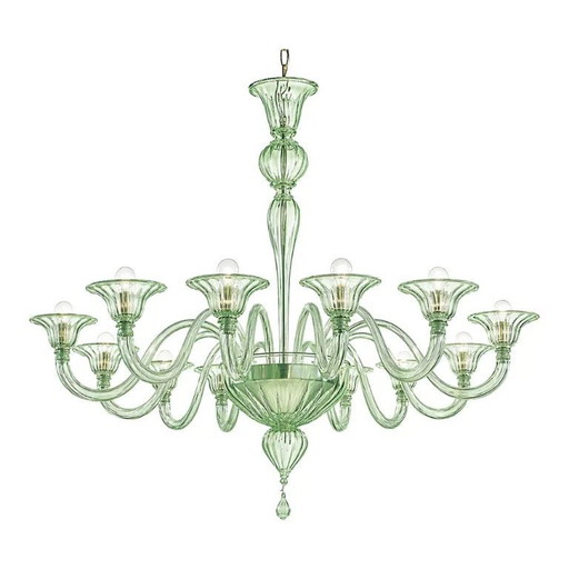 Contemporary Modern Elegant "Rigadin" Murano Glass Chandelier