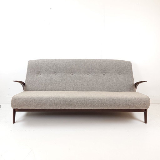 Banco de teca vintage gimson & slater De Ploeg tela lana