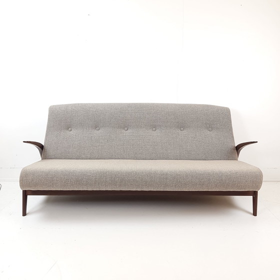 Image 1 of Panca vintage in teak Gimson & Slater De Ploeg in tessuto lana