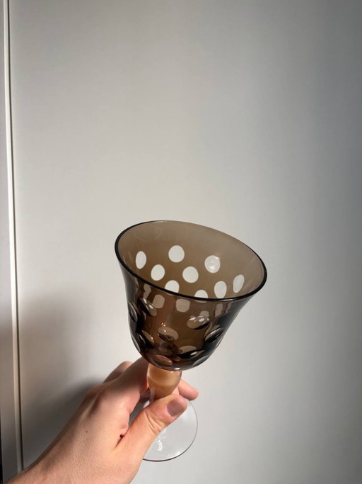 POLSPOTTEN Cuttings Bicchieri da Vino Set da 6, un Colore – glazen karaffen, Glass (photo 2 of 5)