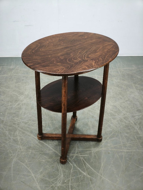 Josef Hoffmann Weense Secession ovale tafel, Kohn of Thonet, circa 1900 – Bijzettafels, Wood (photo 3 of 12)