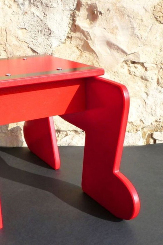 Keith Haring Kinderstuhl rot, Vilac, Dekorative Objekte, Holz (Foto 5 von 20)