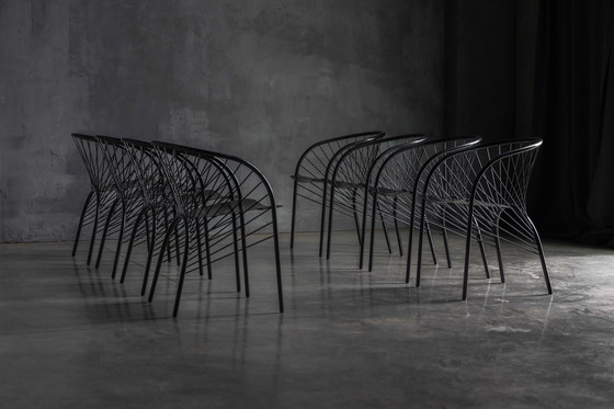Image 1 of "Lizzie" Chairs by Regis Portier for Paolo Pallucco, Italy, 1980s
