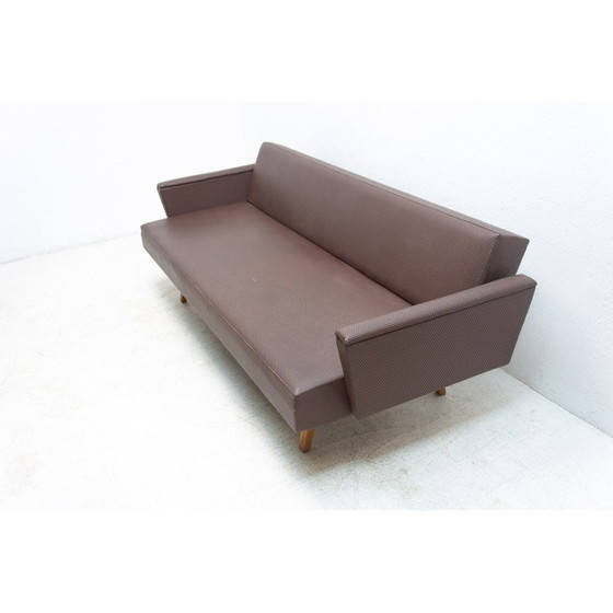 Image 1 of Vintage Eastern bloc folding sofabed, Czechoslovakia 1970s