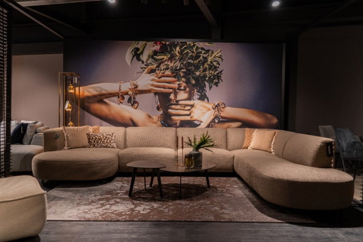 BAENKS Brentwood – hoekbanken, Textile, Metal
