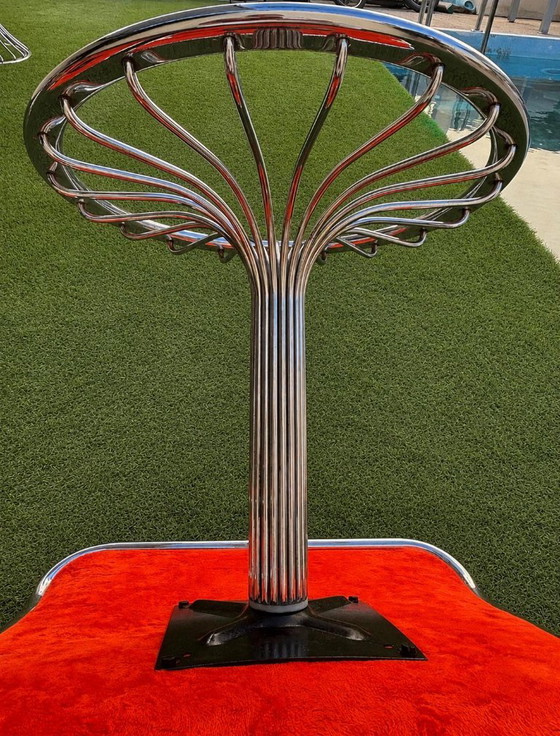 Space Age Table Et 4 Chaises Entièrement Restauré – Salles à manger complètes, Chrome (photo 11 of 15)