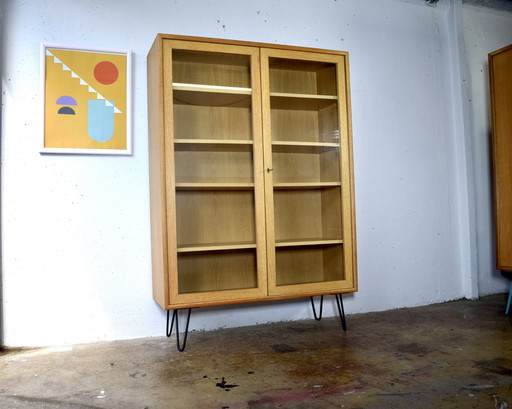 1950s vintage display case showcase midcentury cabinet