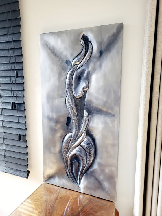 Image 1 of Marc D’Haenens – Metal wall sculpture, Belgium, 1970s