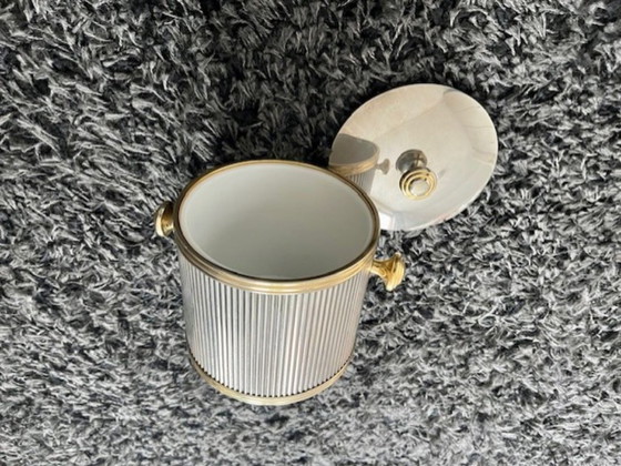 Image 1 of Secchiello per cubetti di ghiaccio/raffreddatore stile Impero, vintage.