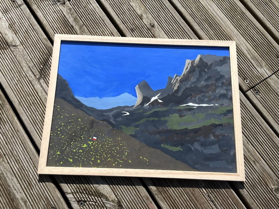 Image 1 of Gouache op papier.  40x30cm.