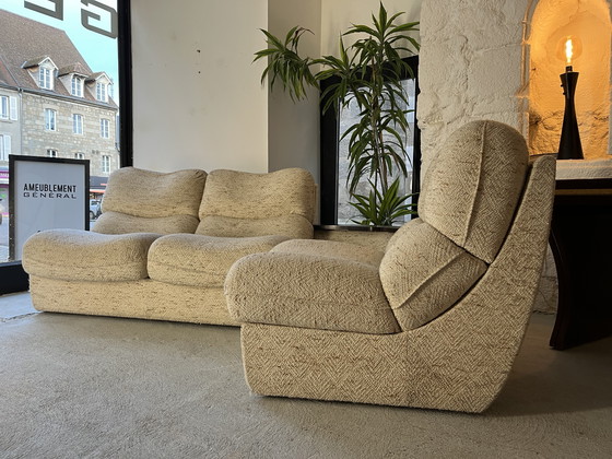 Image 1 of Modulares Ecksofa, 1970er Jahre