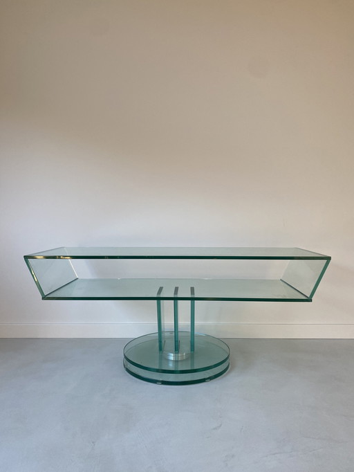 Mid - Century Vintage glass Italian coffee table
