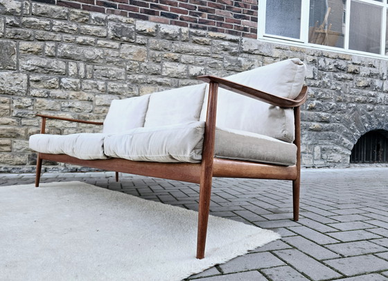 Image 1 of Divano Knoll Antimott, panche di metà secolo anni '60, divano in teak