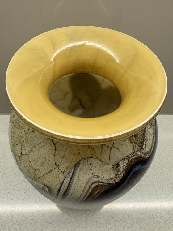 Image 1 of Beautiful Unica Glass Vase – Master Glassblower Jean-Claude Novaro