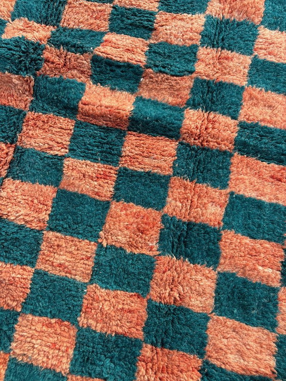 Image 1 of Tapis marocain à carreaux 190 x 280 cm, tapis en laine fait main – Mrirt Rug – Tapis