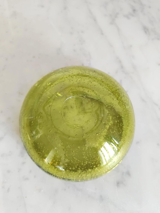 Image 1 of Biot style bubble glass ashtray